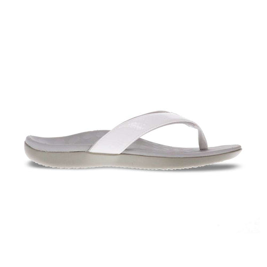 Sonoma Reptile Toe Post Sandal - White Reptile