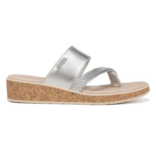 Bora Bright Sandal - Silver Metallic