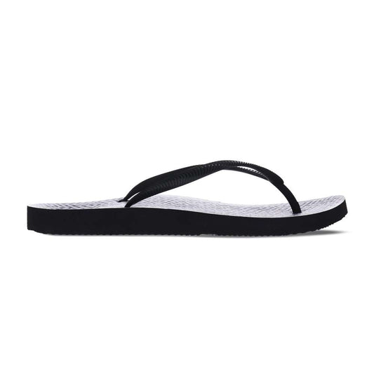 Venice Print Women's Toe Post Sandal - Black Maze