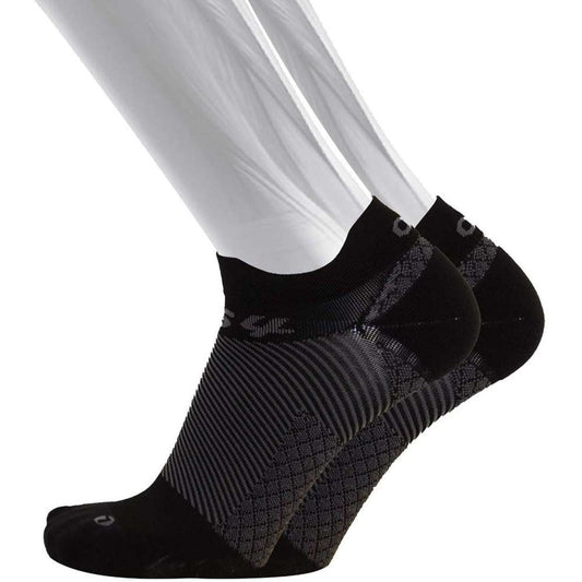 No Show Plantar Fasciitis Compression Socks (FS4) - Black