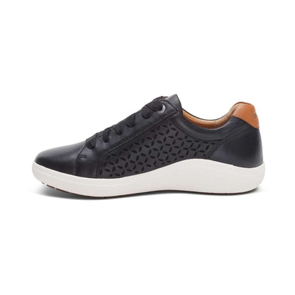 Courtney Lace-up Sneakers - Black Cutout