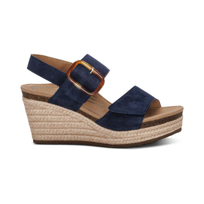 Ashley Wedges - Navy