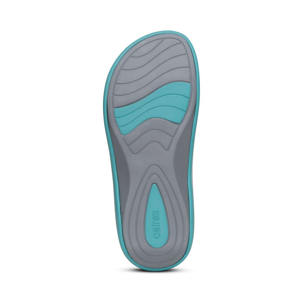 Maui Women's Toe Post Sandal - Aqua