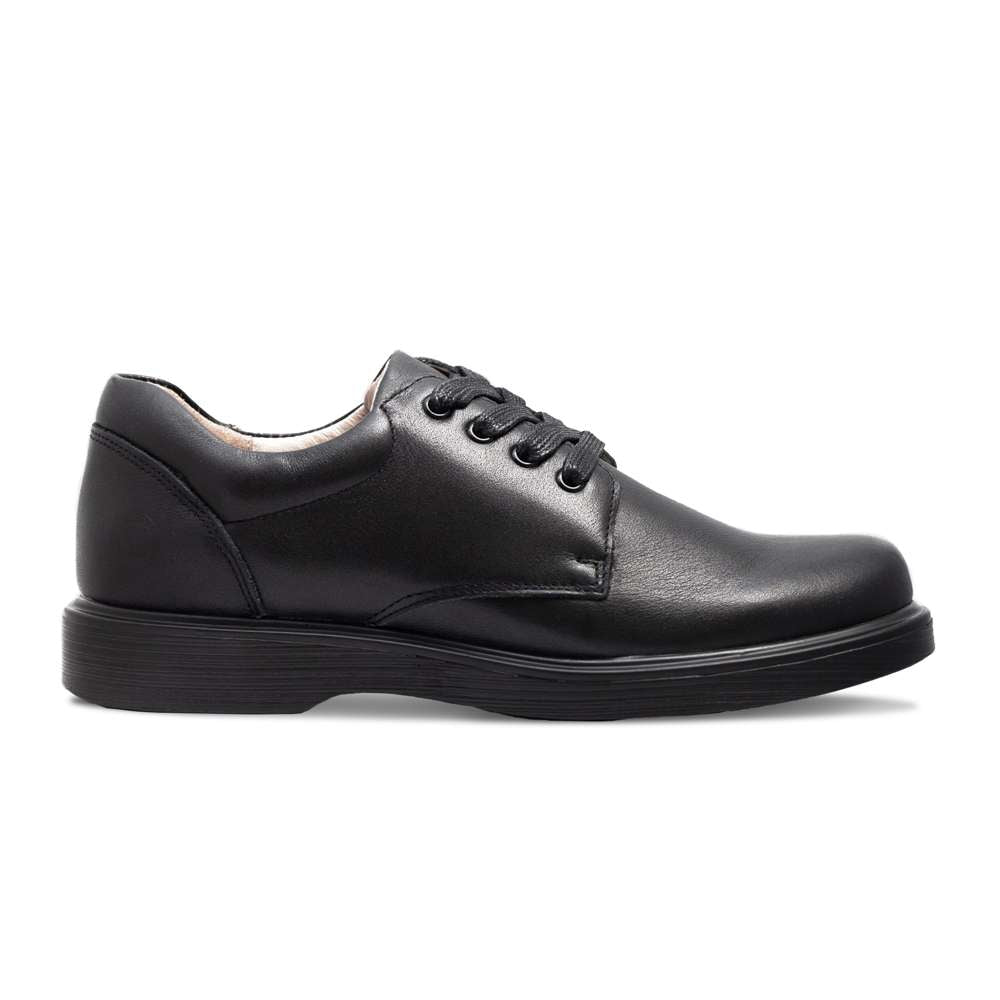 Barty Lace-Up School Shoe - Black
