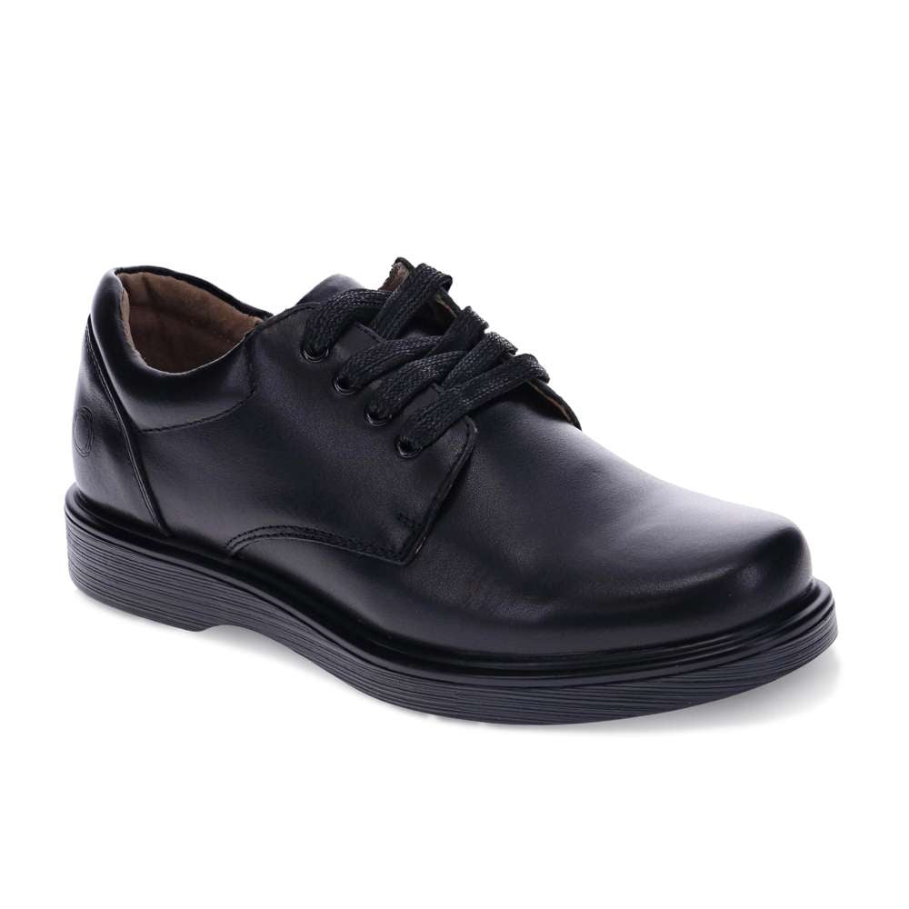 Barty Lace-Up School Shoe - Black