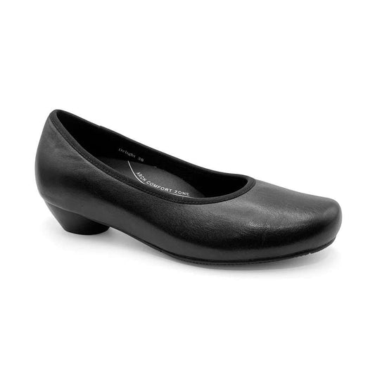 Delight Heel - Black Leather