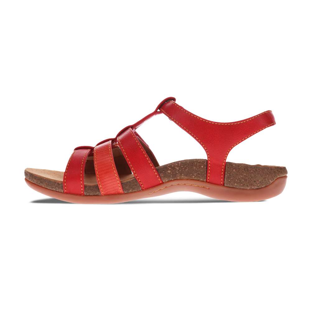 Alessandra Sandal - Red/Burnt Orange