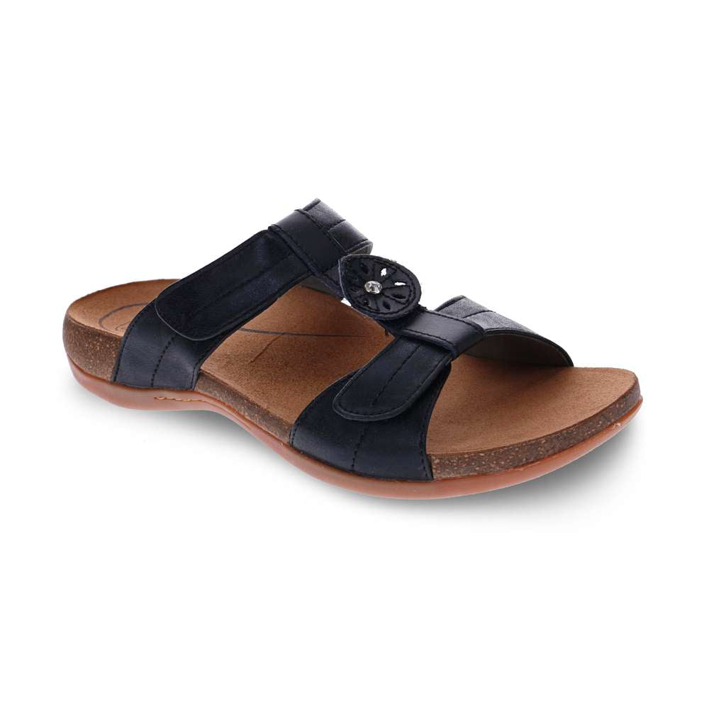 Alison Slide Sandal - Black