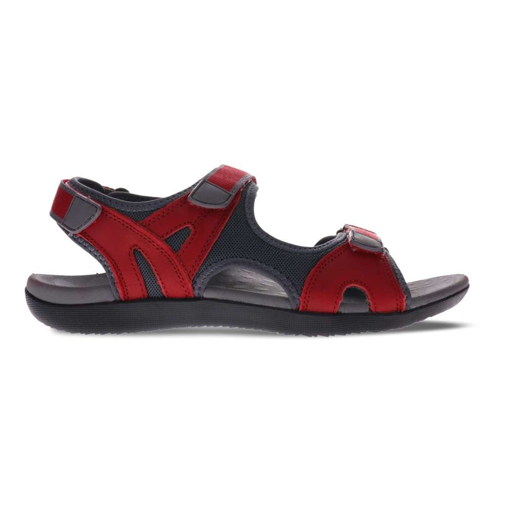 Bribie Sandal - Red/Grey