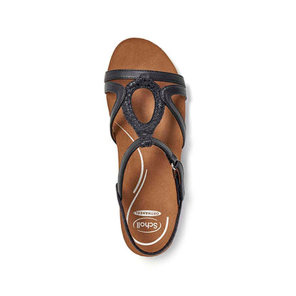 Juliet Backstrap Wedge - Black