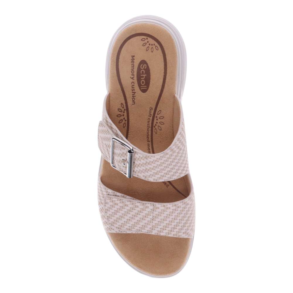 Rage Slide Sandal - Beige Raffia