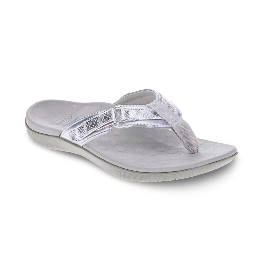 Selena Toe Post Sandal - Silver