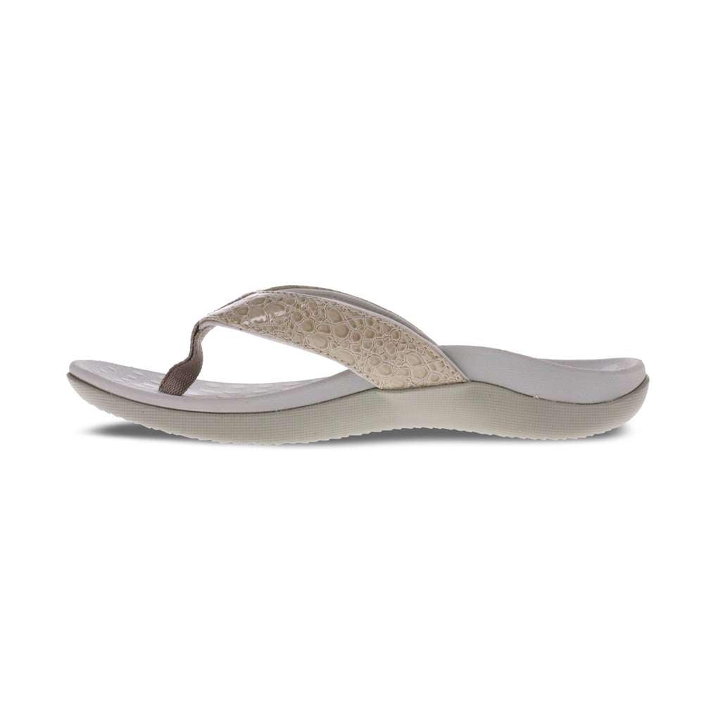 Sonoma Reptile Toe Post Sandal - Grey Reptile
