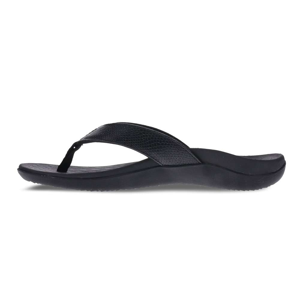 Sonoma Shimmer Toe Post Sandal - Black
