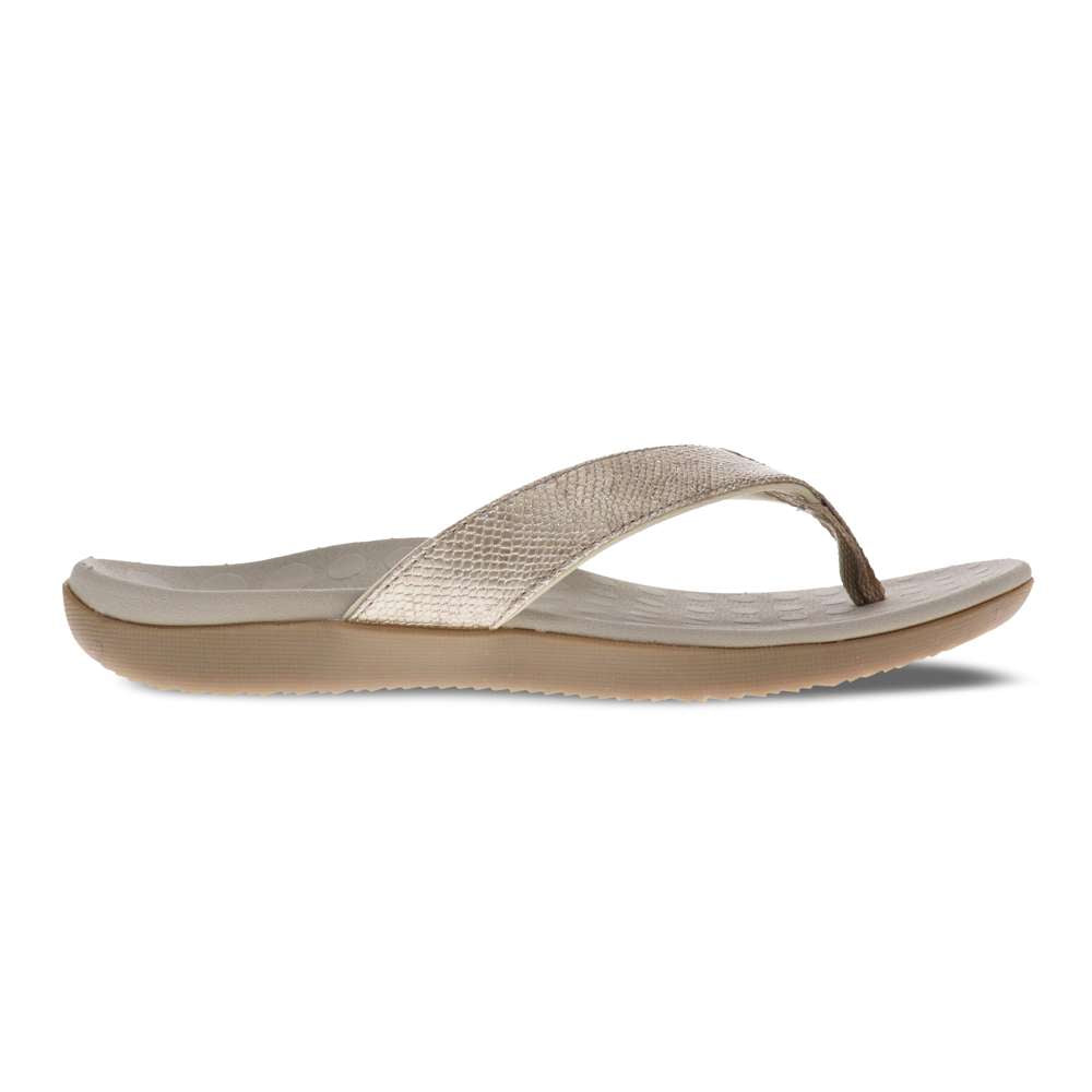 Sonoma Shimmer Toe Post Sandal - Bronze