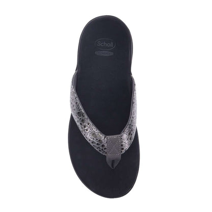 Sonoma Reptile Toe Post Sandal - Steel Reptile