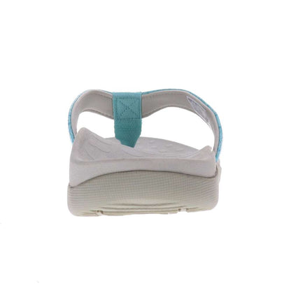 Sonoma Reptile Toe Post Sandal - Turquoise Reptile