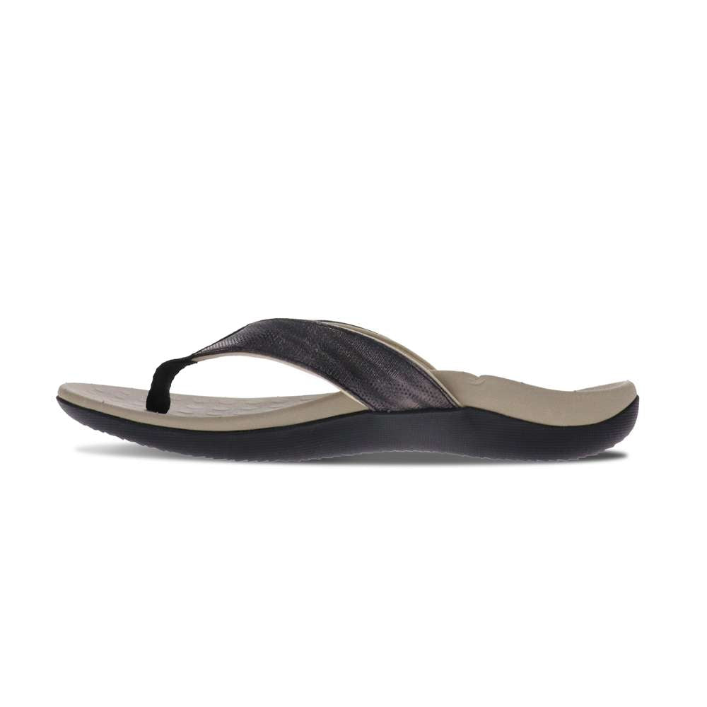 Sonoma Linen Toe Post Sandal - Black