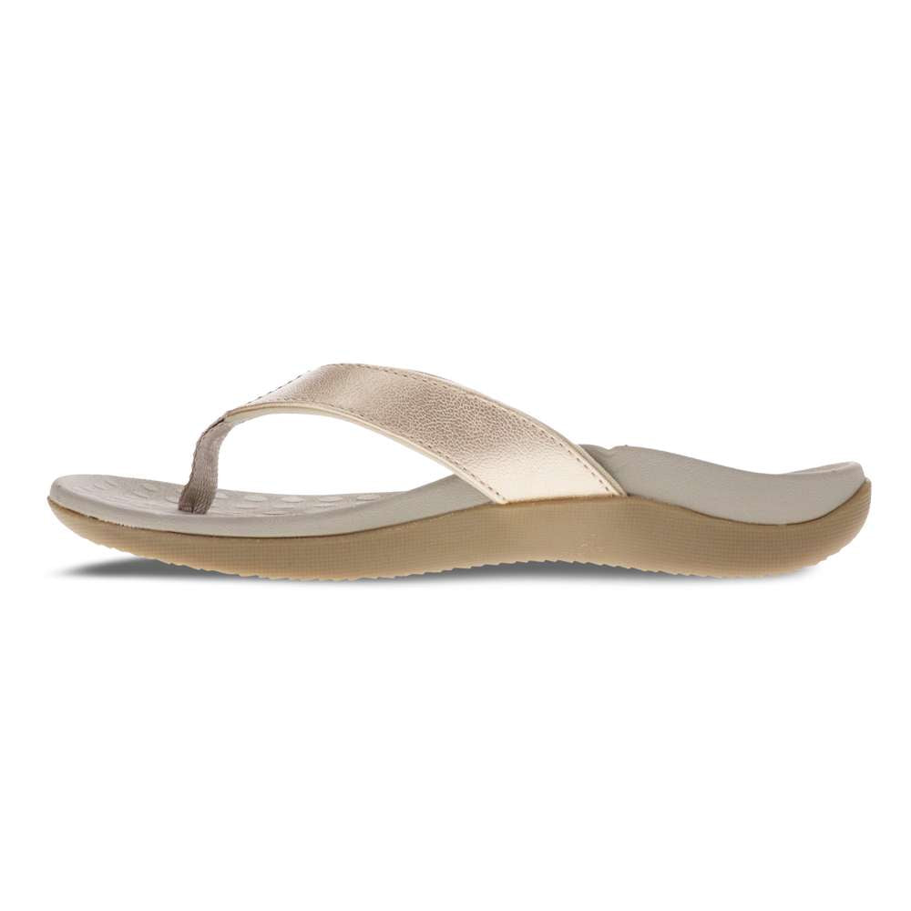 Sonoma Smooth Toe Post Sandal - Soft Gold