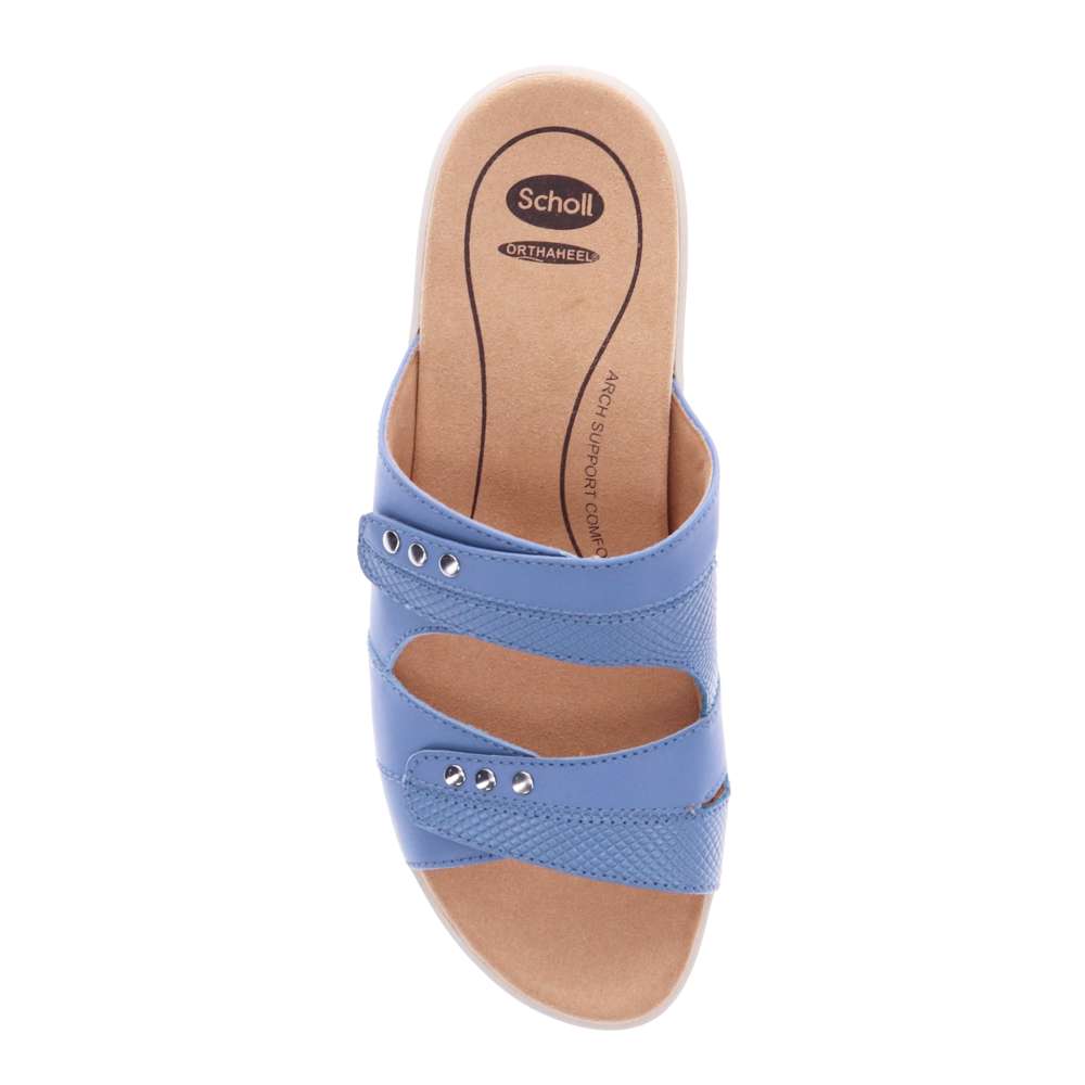 Toni Adjustable Slide Sandal - Blue