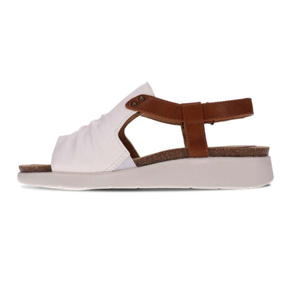 Tyler Backstrap Sandal - White/Tan