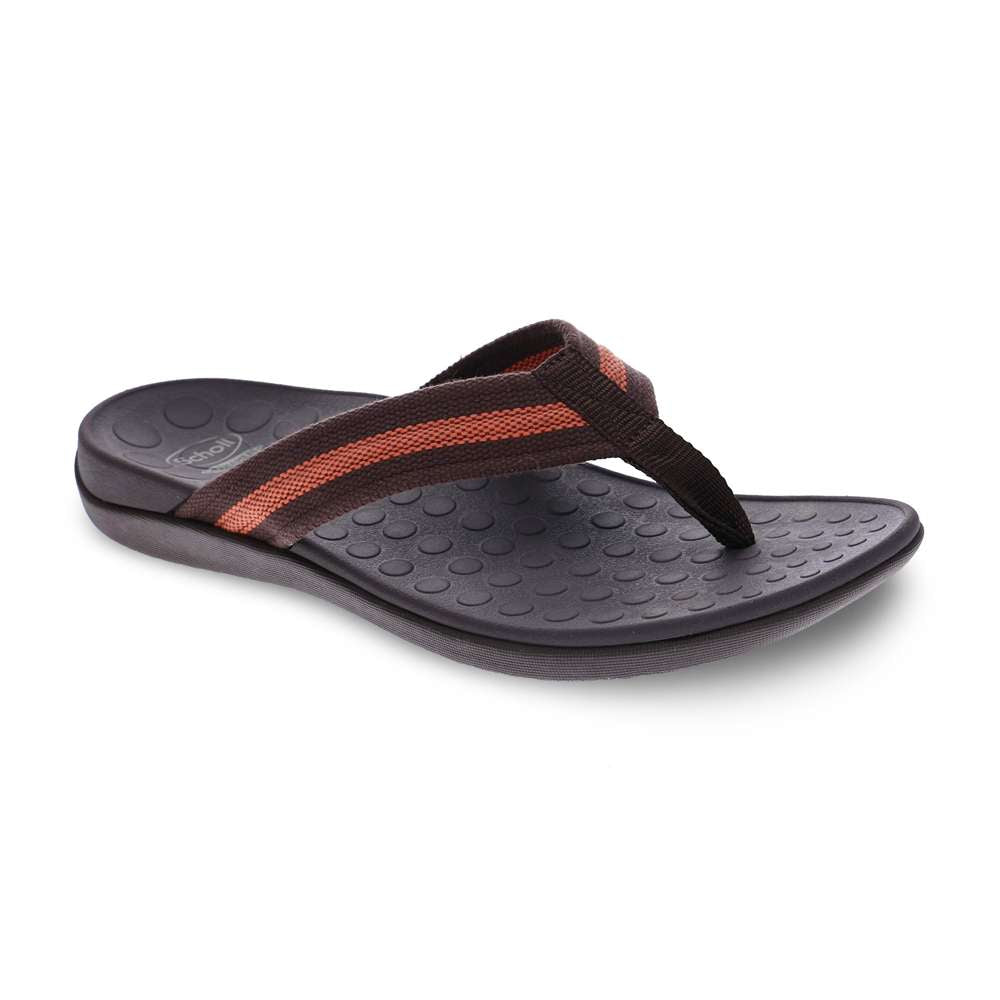 Whack Toe Post Sandal - Brown/Orange