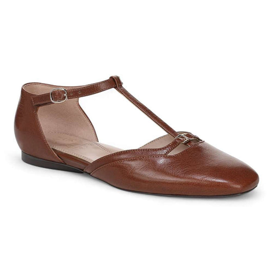 Caresse Mary Jane Flat - Caramel