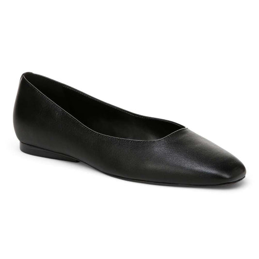 Chelsea Ballet Flat - Black Leather