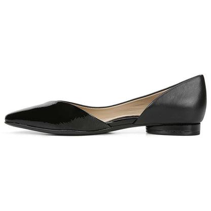Hayden Demi d'Orsay Flat - Black Leather