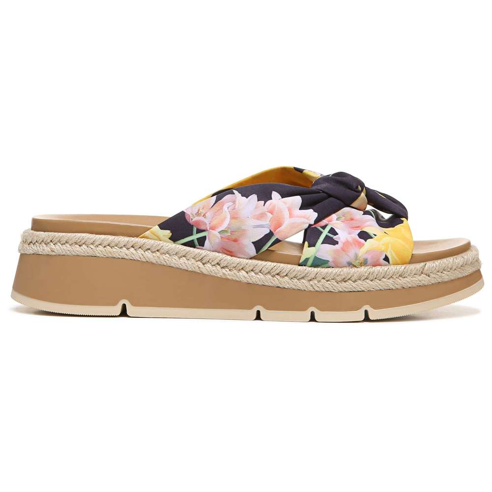 Dayana Slide Sandal - Yellow Multi