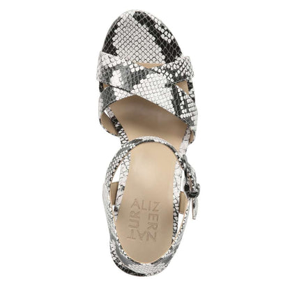 Mia Heeled Sandal - Black/White