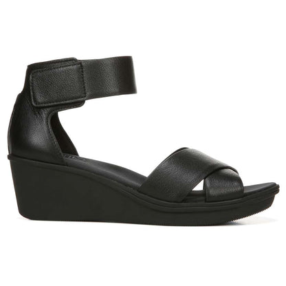 Riviera Wedge Sandal - Black