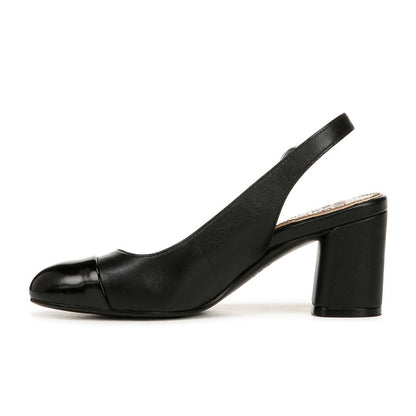 Sophie Slingback Pump - Black Leather