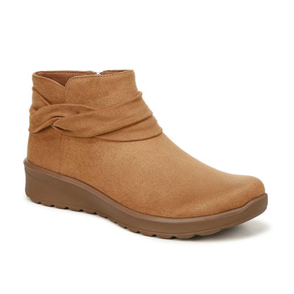 Gemma Ankle Bootie - Whiskey Tan Microfiber