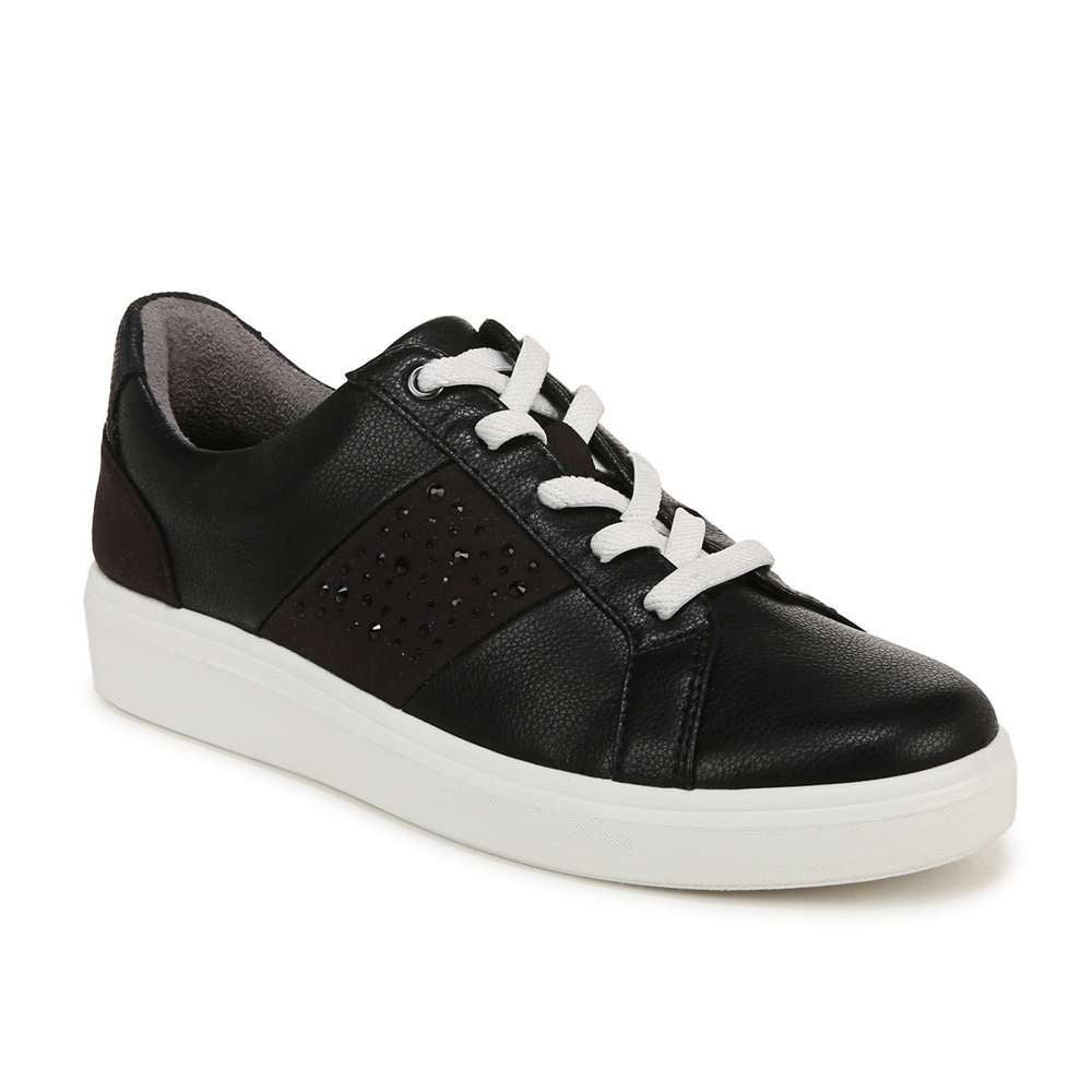 Happy Friday Lace Up Sneaker - Black