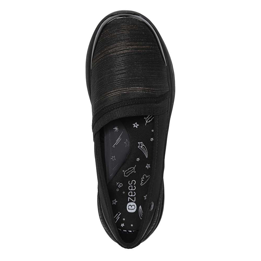 Lollipop Slip-On - Black/Gold Shimmer