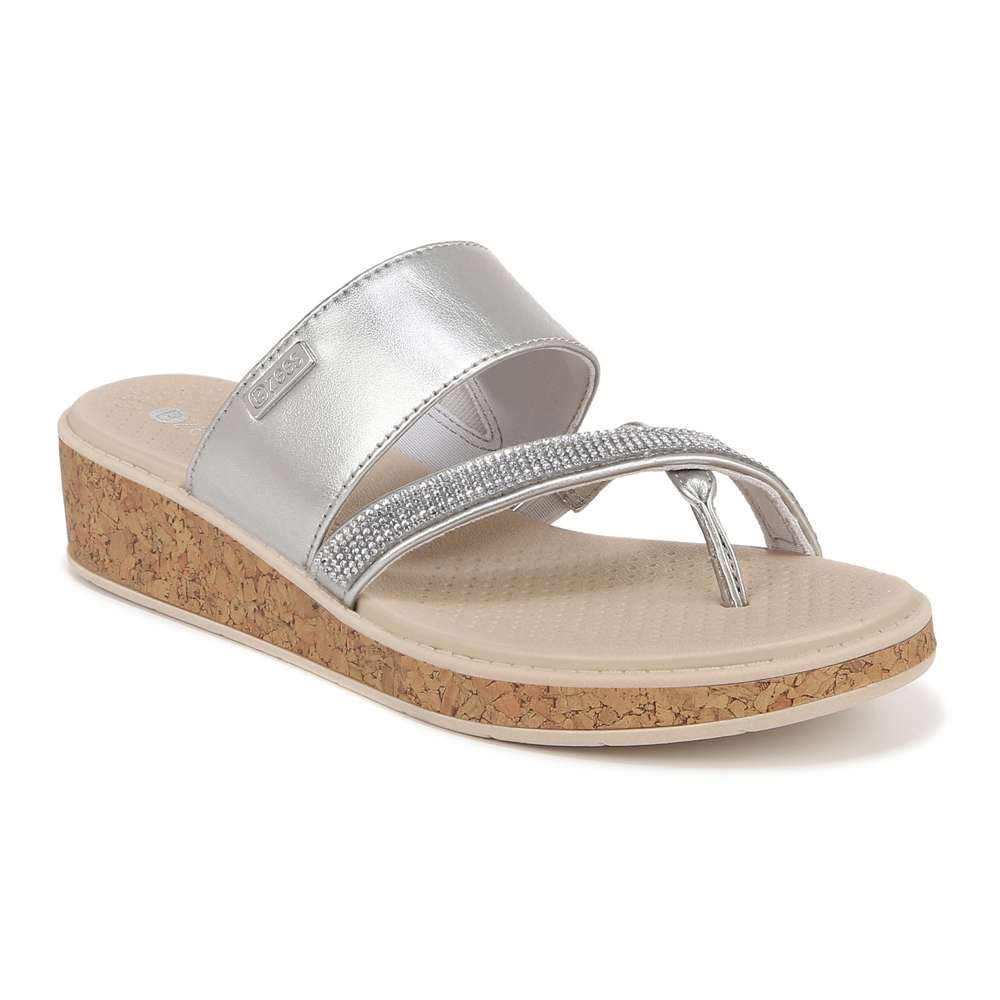 Bora Bright Sandal - Silver Metallic