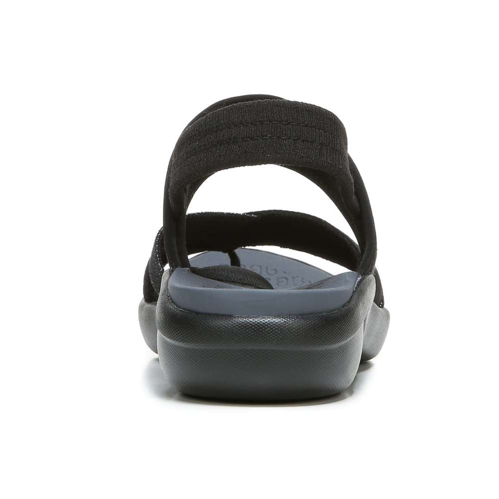 Call Me Sandal - Black Fabric