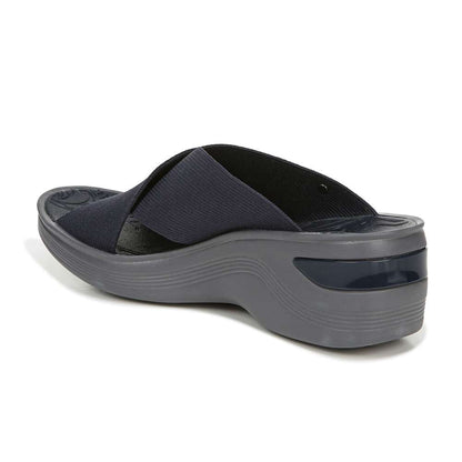 Desire Slide Sandal - Navy/Grey