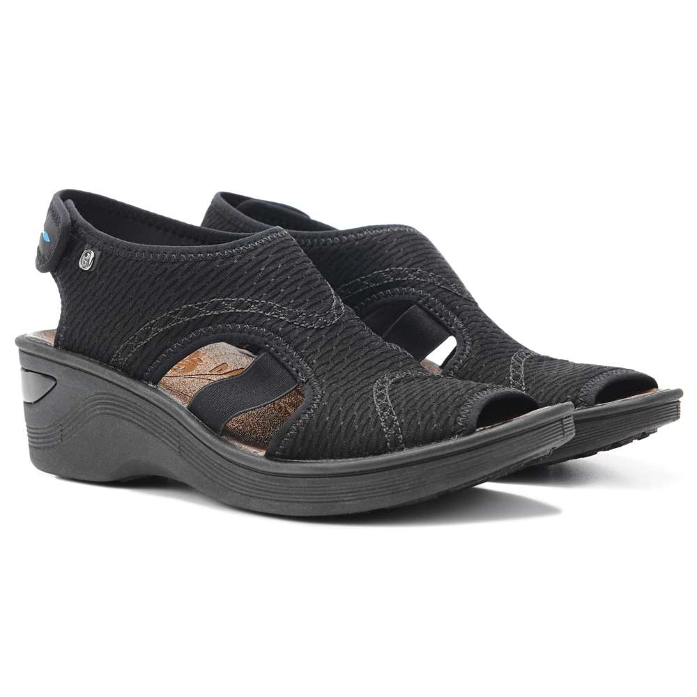 Dream Wedge Sandal - Black