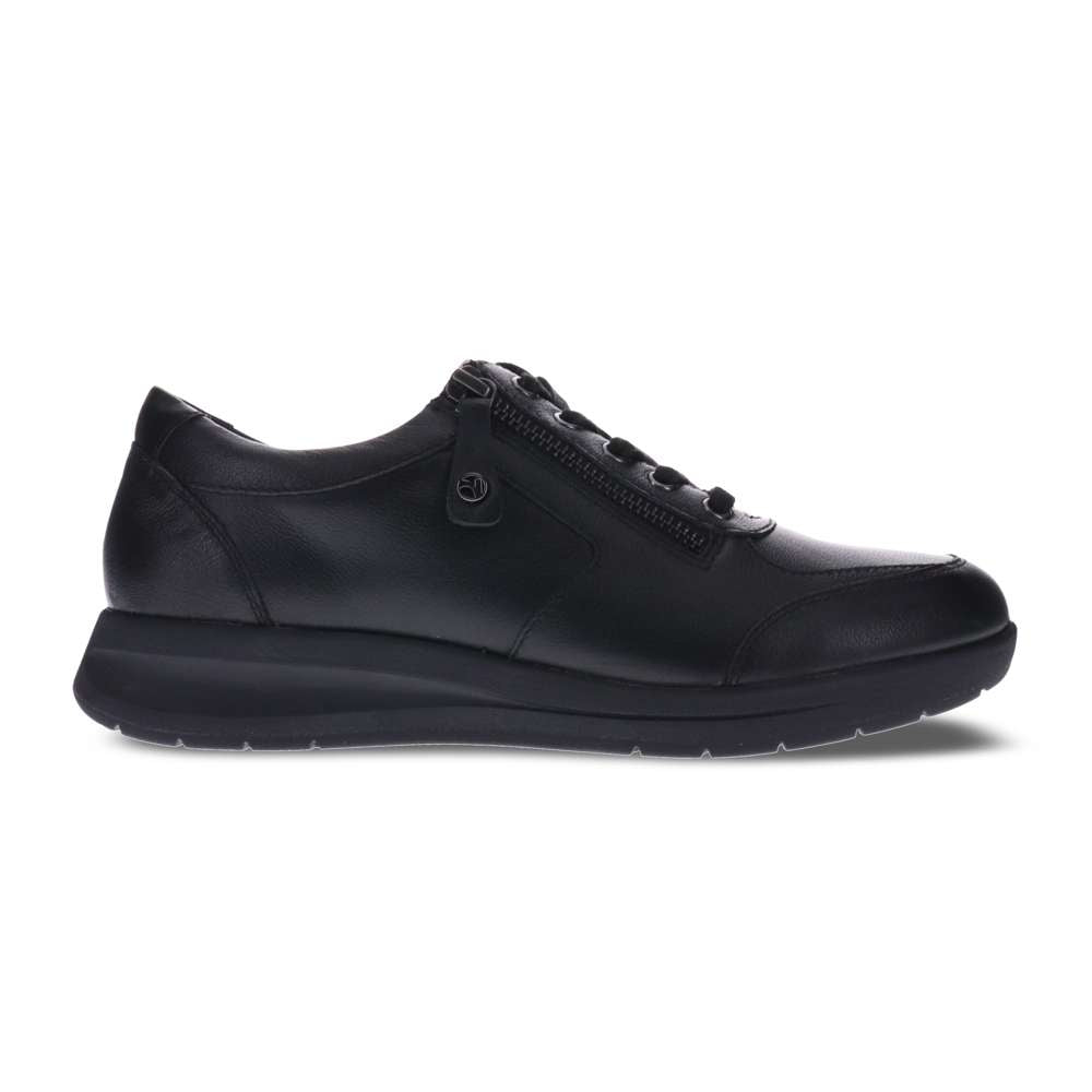 Boston Zip Sneaker - Black French