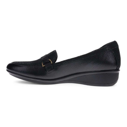 Montmartre Wedge Loafer - Black Pebble