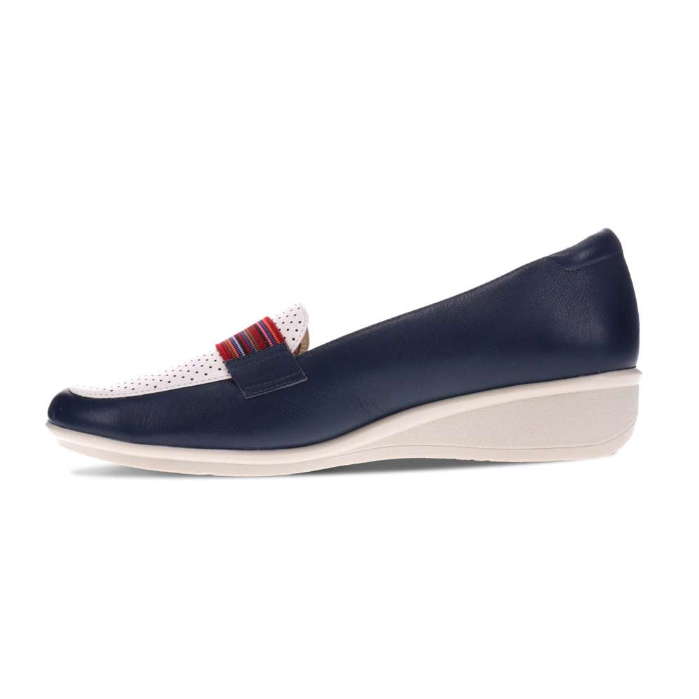 Monte Carlo Wedge Loafer - Blue French