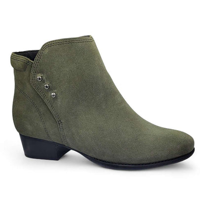 Tiko Ankle Bootie - Moss Suede