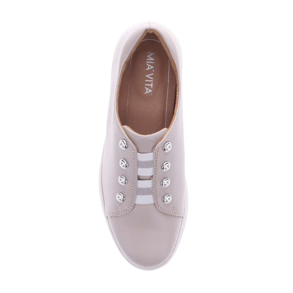 Bingo Elastic Lace Sneaker - Winter White