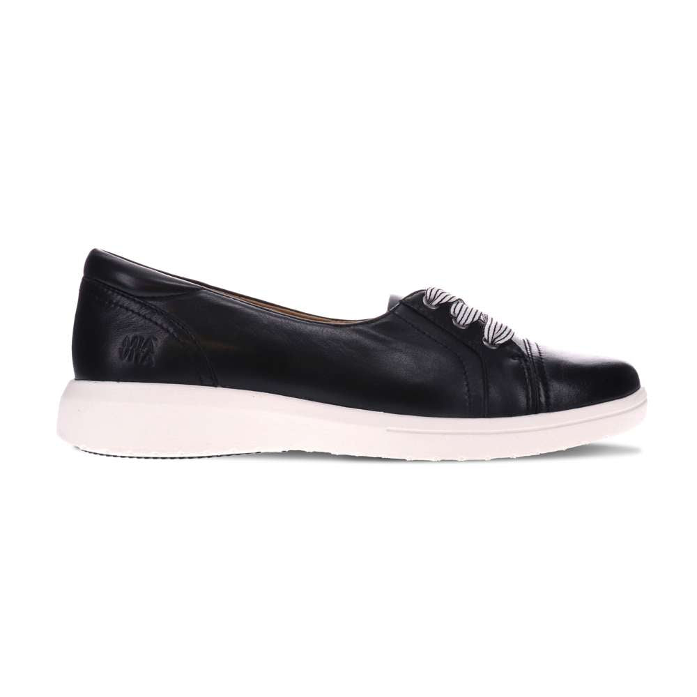Bridgette Slip-On Sneaker - Black Leather