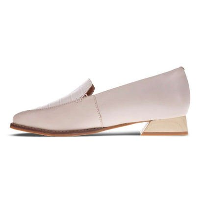 Fran Loafer - Light Grey/Winter White Croc