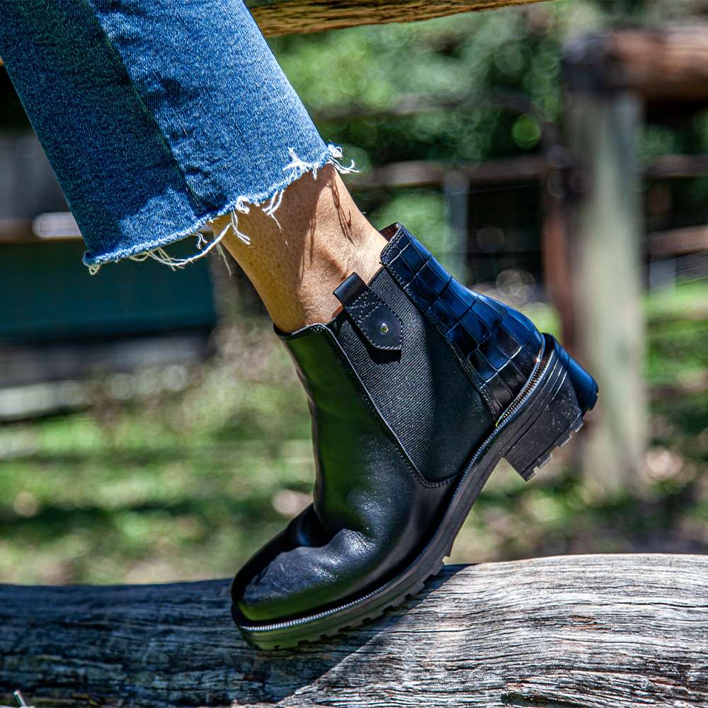 Margot Zip Boot - Black