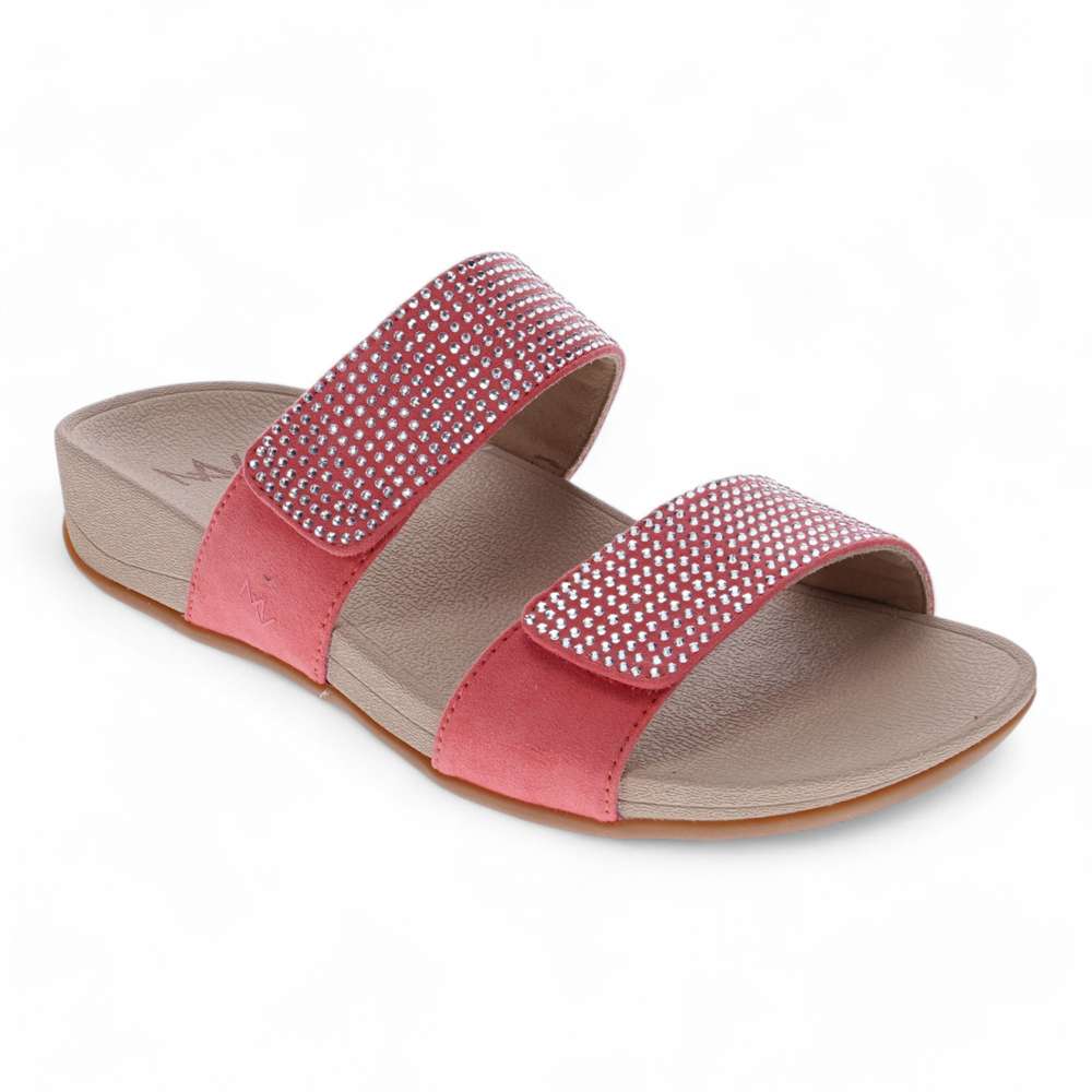 Avoca Slide Sandal - Coral