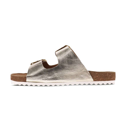 Bardo Slide Sandal - Soft Gold